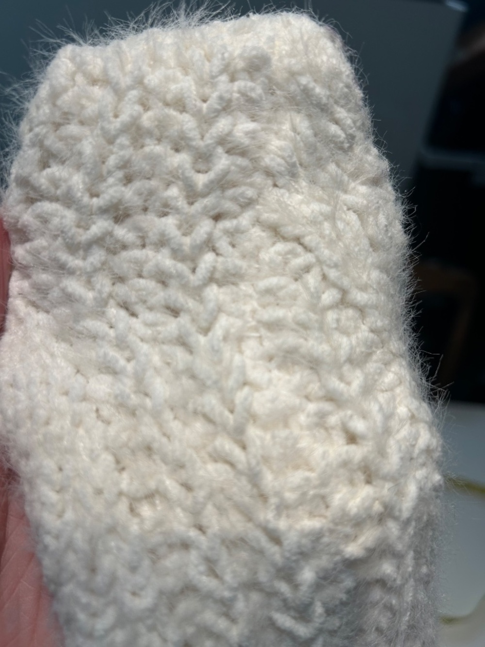 Ava & Viv Cream Eyelash Sweater - Picture 5 of 5